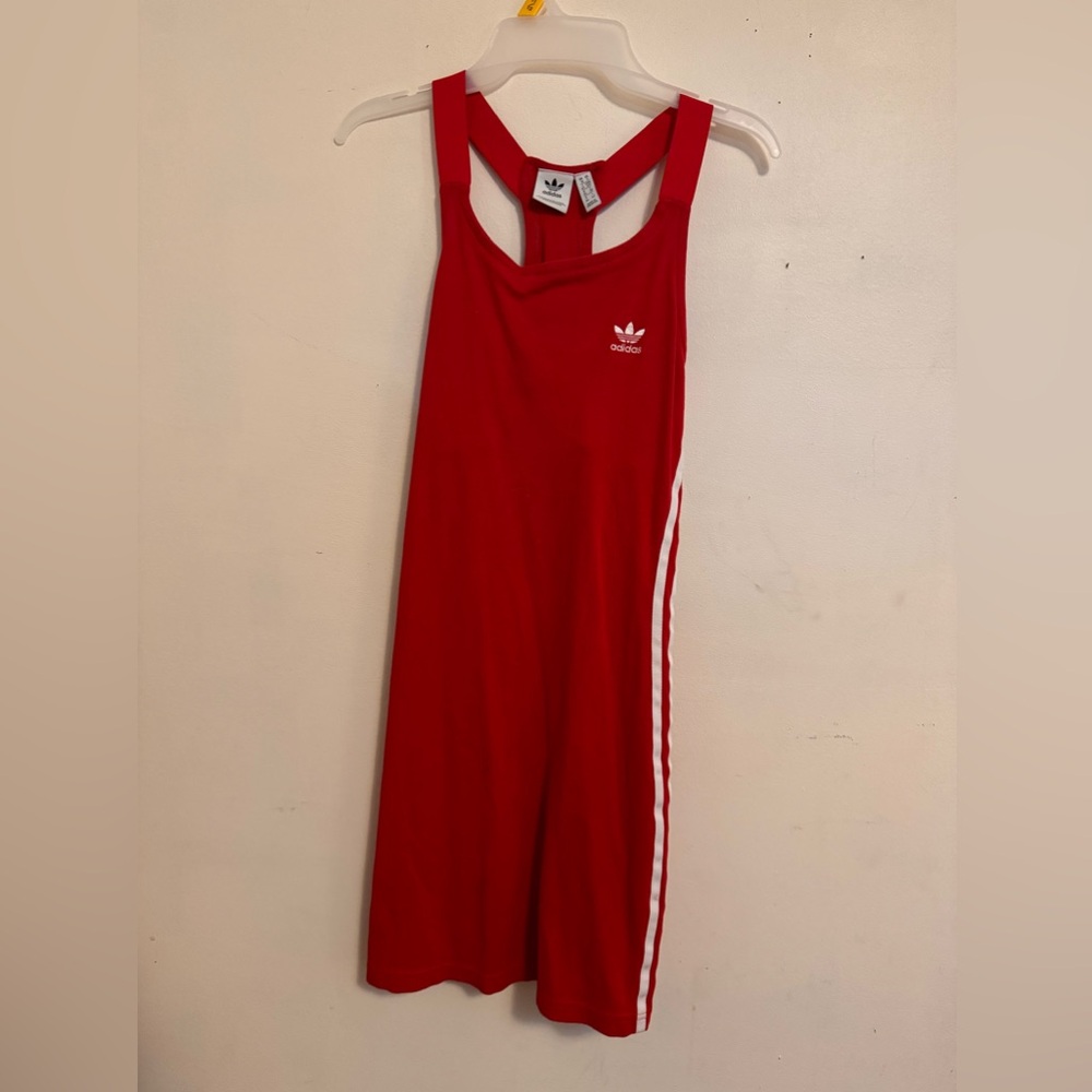 Red Adidas Trefoil Dress